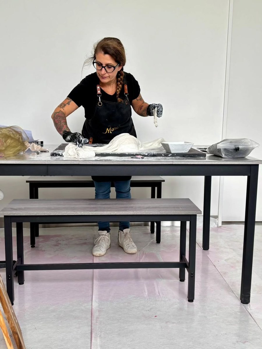 Marta Spadanuda in her studio